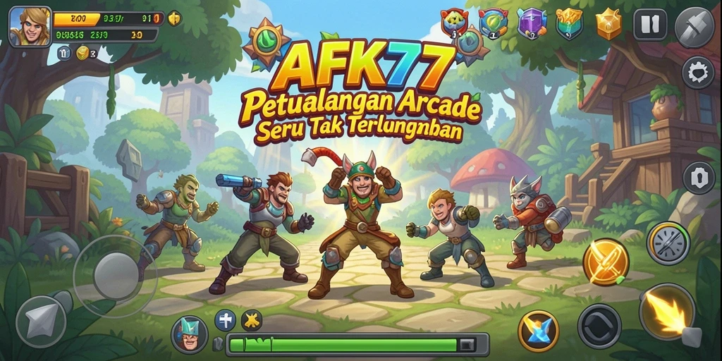 Tampilan gameplay menakjubkan dari AFK77 yang penuh aksi.
