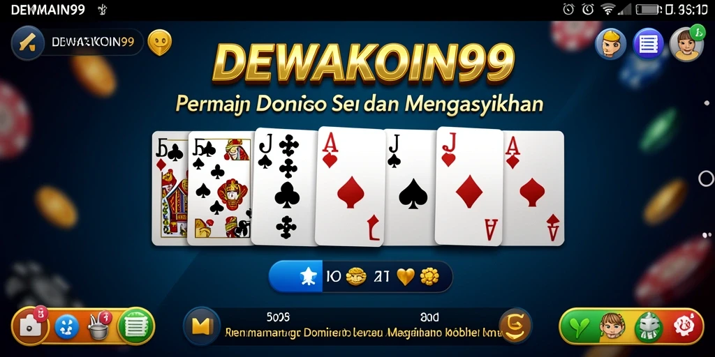 Gameplay Domino yang seru dan menantang di DEWAKOIN99.