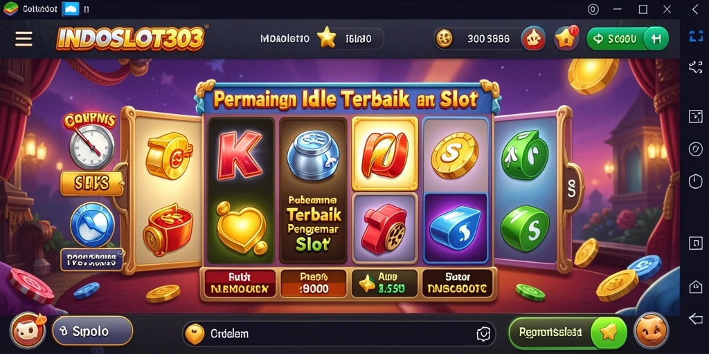 Tampilan menarik gameplay INDOSLOT303 yang penuh warna dan dinamis.