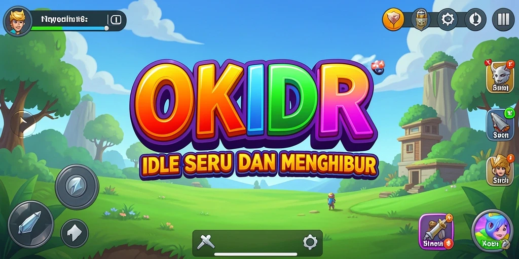 Tampilan gameplay OKIDR yang memukau dan menarik dalam genre Idle.