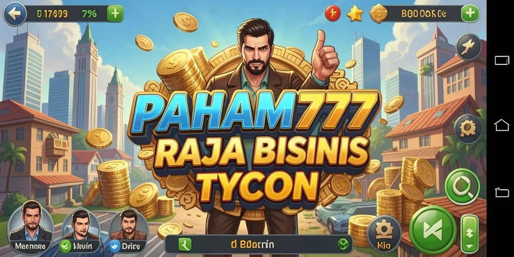 Tangkapan layar gameplay PAHAM777 menampilkan strategi bisnis yang mendebarkan.