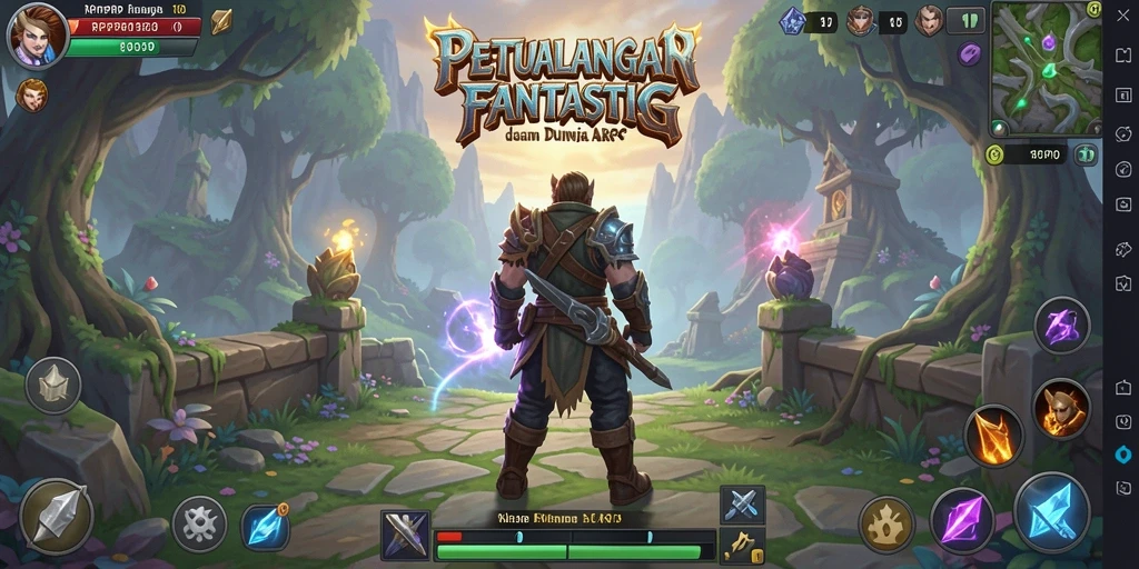 Tampilan gameplay seru di dunia RPRPRP dengan petualangan tak terbatas.
